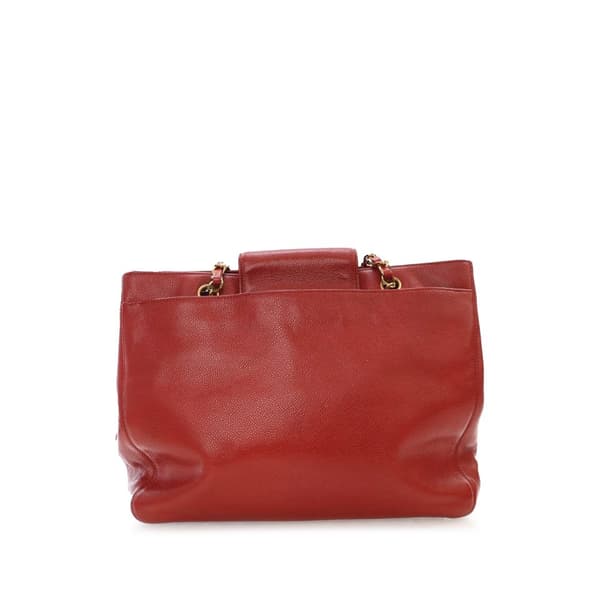 Pre-owned Chanel Caviar Supermodel Shoulder Bag Red