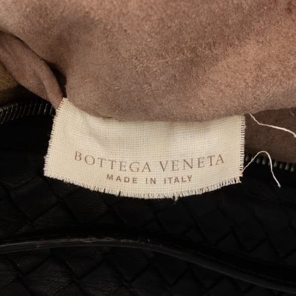 Pre-owned Bottega Veneta Nappa Intrecciato Cube Shoulder Bag Black