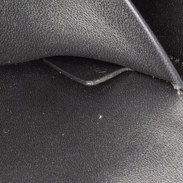 Pre-owned Celine Triomphe Leather Claude Chain Shoulder Bag Black