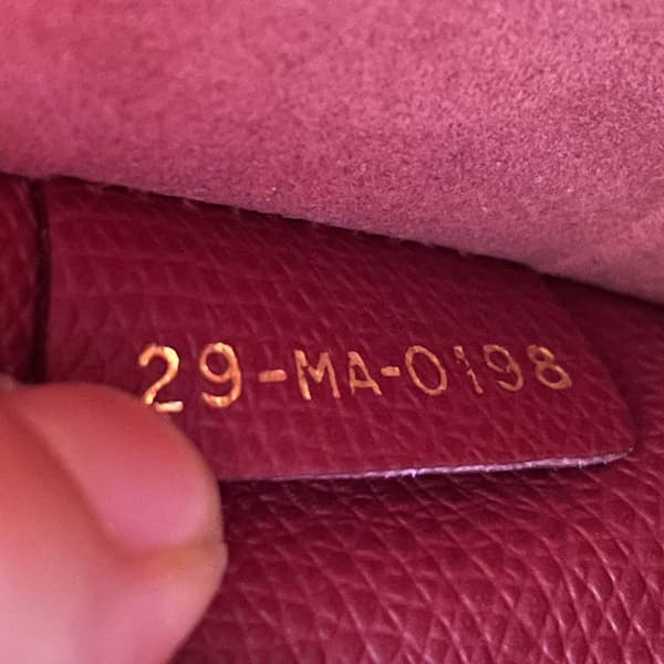Pre-owned Dior Calfskin J Adior Chain Flap Red