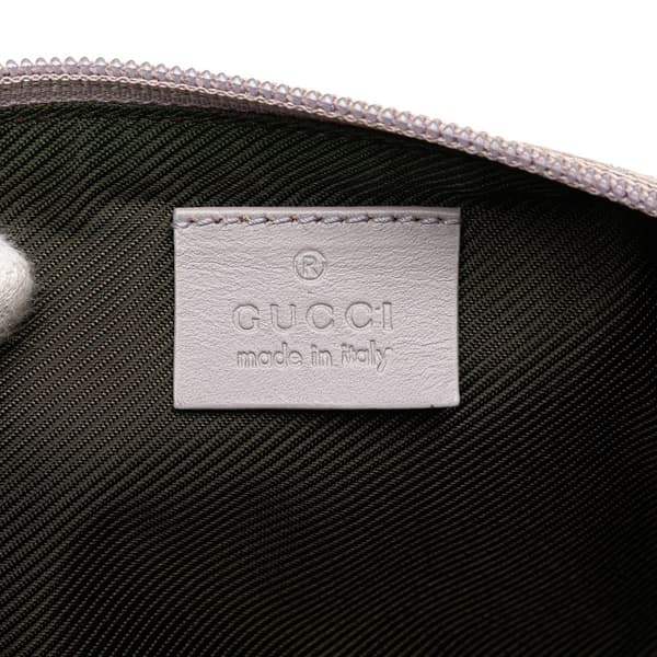 Pre-owned Gucci GG Canvas Boat Purple
