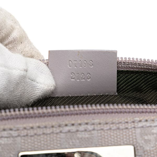 Pre-owned Gucci GG Canvas Boat Purple