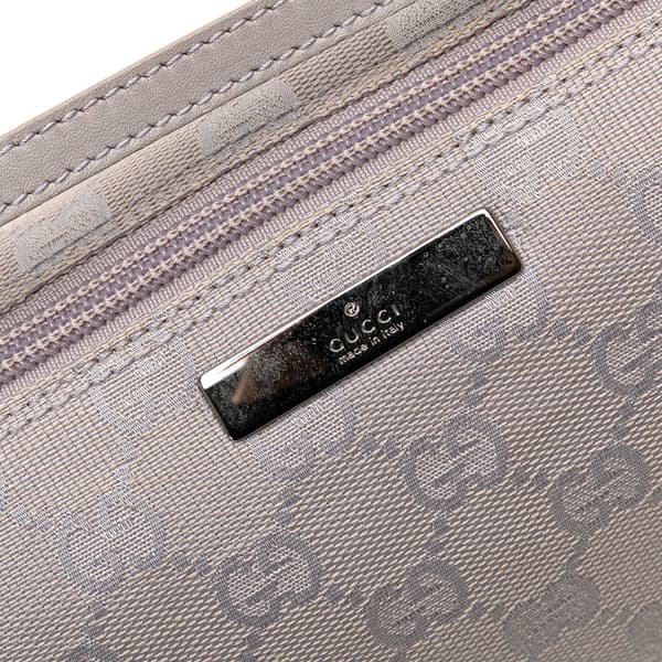 Pre-owned Gucci GG Canvas Boat Purple