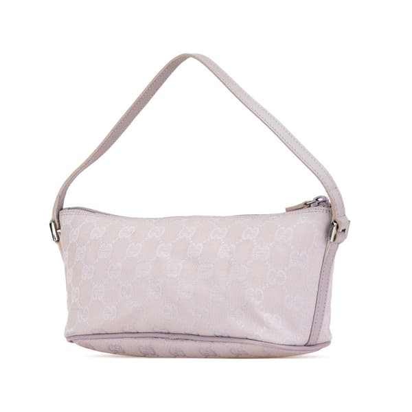 Pre-owned Gucci GG Canvas Boat Purple