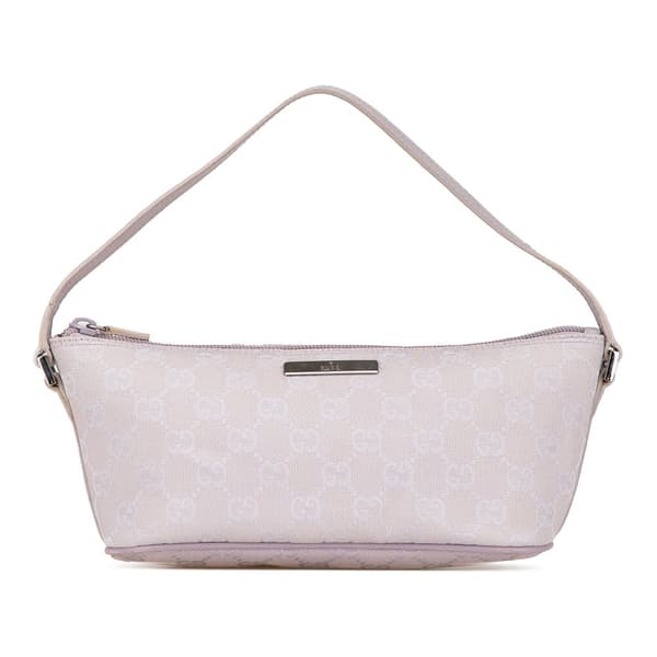 Pre-owned Gucci GG Canvas Boat Purple