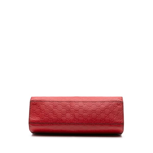 Pre-owned Gucci Large Guccissima Emily Shoulder Bag Red