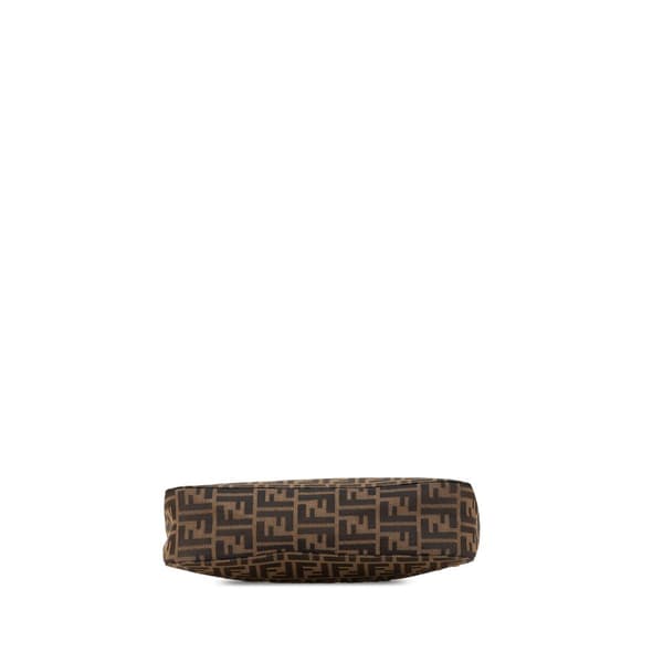 Pre-owned Fendi Zucca Canvas Shoulder Bag Brown