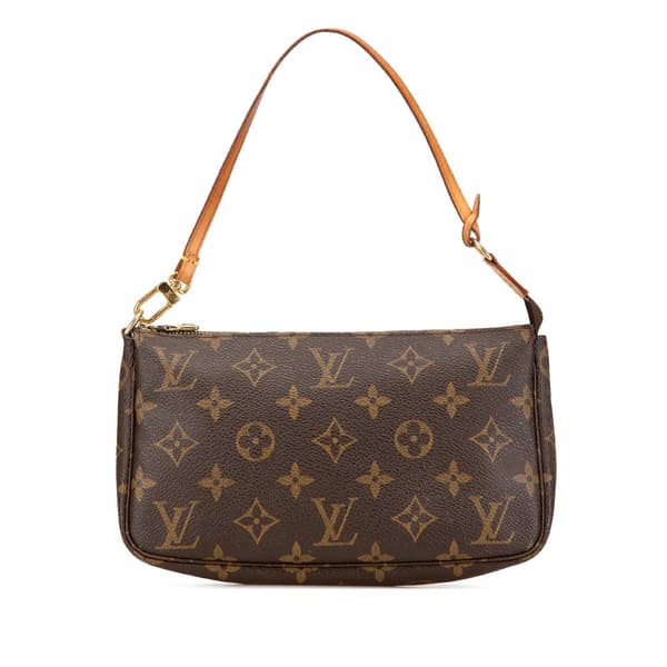 Pre-owned Louis Vuitton Monogram Pochette Accessoires Brown