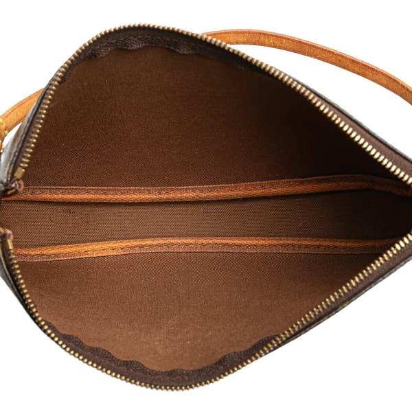 Pre-owned Louis Vuitton Monogram Pochette Accessoires Brown
