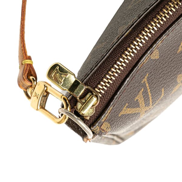 Pre-owned Louis Vuitton Monogram Pochette Accessoires Brown