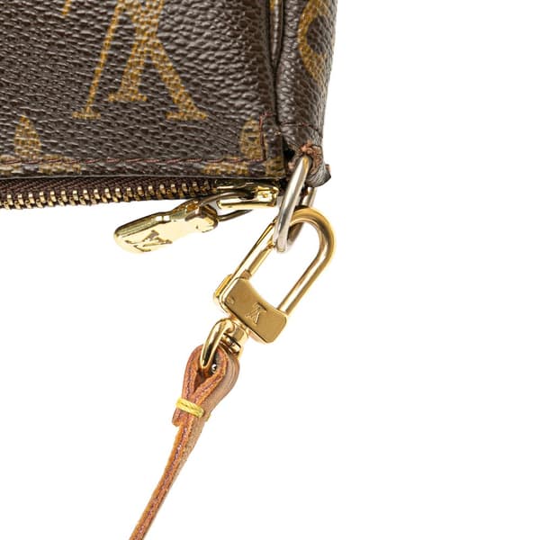 Pre-owned Louis Vuitton Monogram Pochette Accessoires Brown