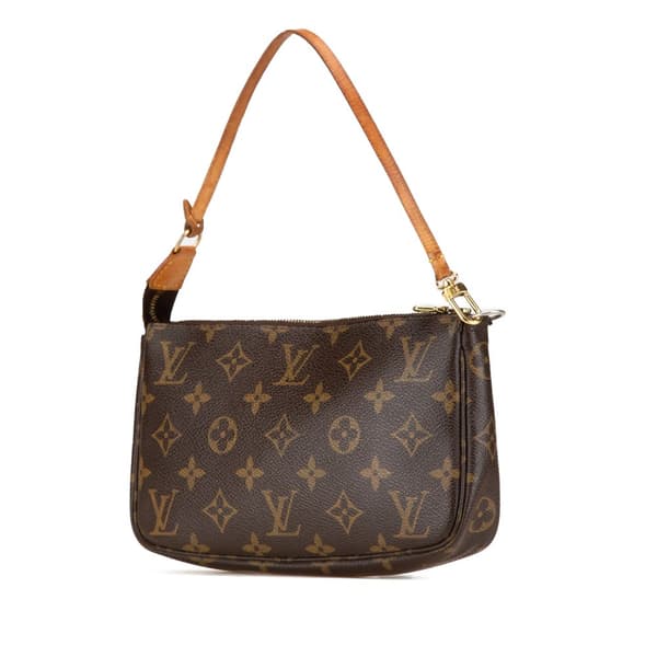 Pre-owned Louis Vuitton Monogram Pochette Accessoires Brown