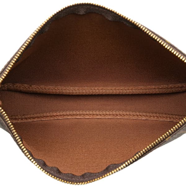 Pre-owned Louis Vuitton Monogram Pochette Accessoires Brown