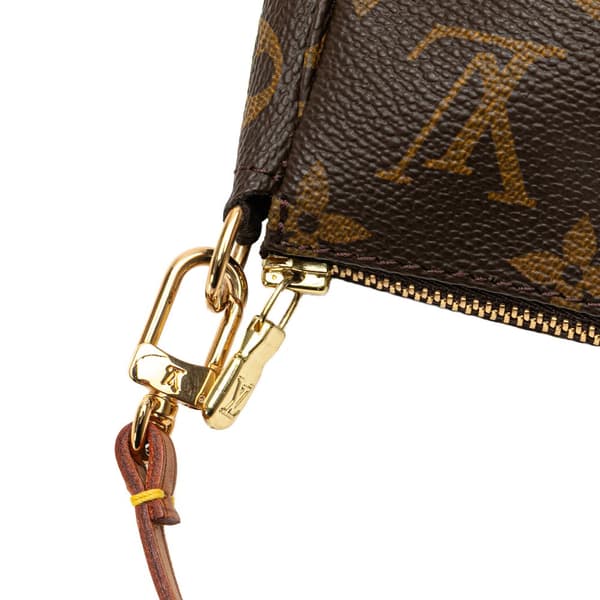 Pre-owned Louis Vuitton Monogram Pochette Accessoires Brown