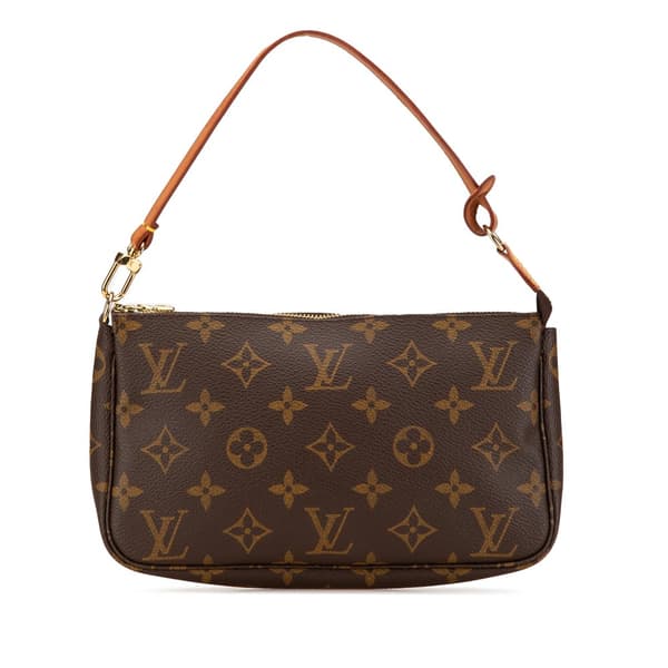 Pre-owned Louis Vuitton Monogram Pochette Accessoires Brown