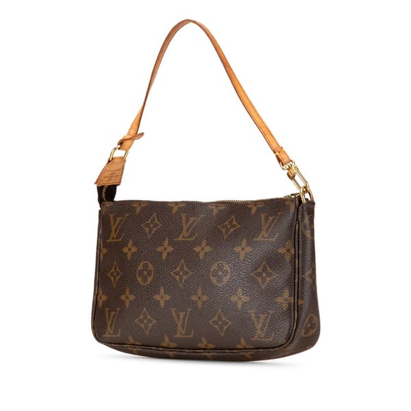 Pre-owned Louis Vuitton Monogram Pochette Accessoires Brown