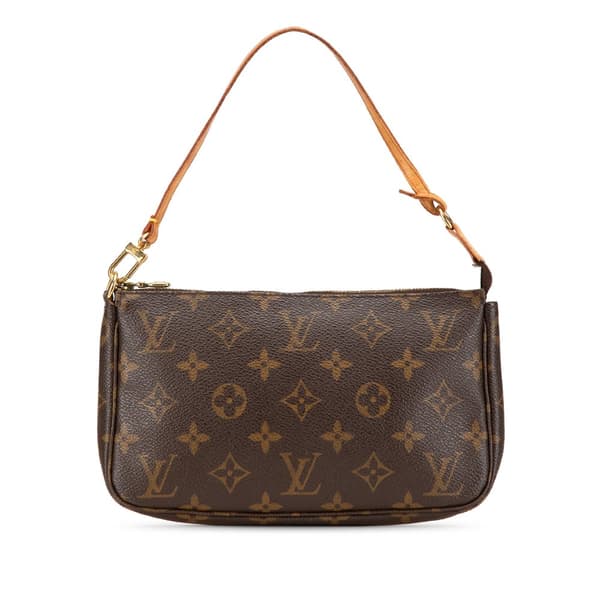 Pre-owned Louis Vuitton Monogram Pochette Accessoires Brown