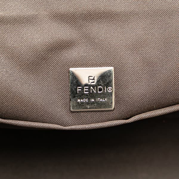 Pre-owned Fendi Zucca Canvas Bento Box Shoulder Bag Brown