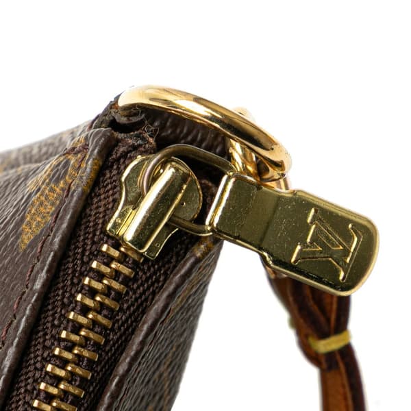 Pre-owned Louis Vuitton Monogram Pochette Accessoires Brown