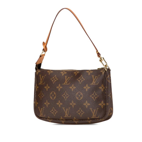 Pre-owned Louis Vuitton Monogram Pochette Accessoires Brown
