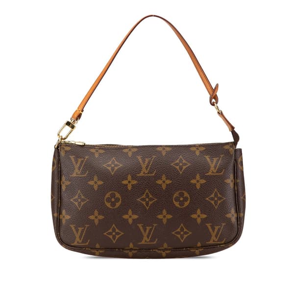 Pre-owned Louis Vuitton Monogram Pochette Accessoires Brown