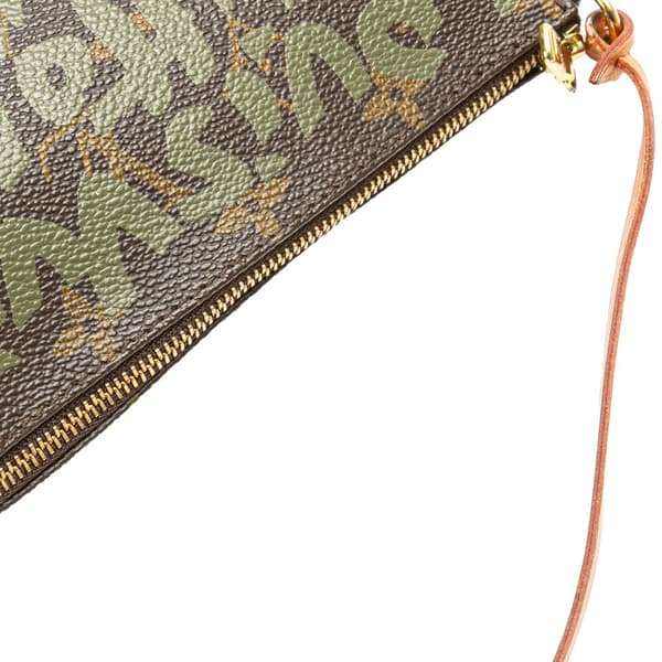 Pre-owned Louis Vuitton Stephen Sprouse Monogram Graffiti Pochette Accessoires Brown