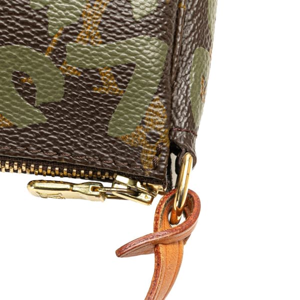 Pre-owned Louis Vuitton Stephen Sprouse Monogram Graffiti Pochette Accessoires Brown