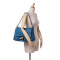 Miniatyrbild 9 av 10: Pre-owned Fendi Large Leather Chain Mamma Forever Blue