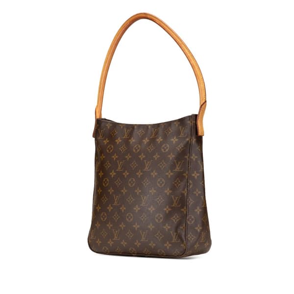 Pre-owned Louis Vuitton Monogram Looping GM Brown