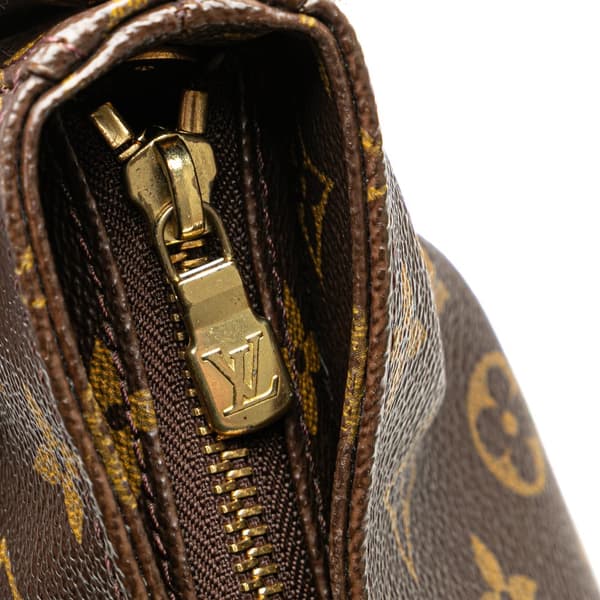 Pre-owned Louis Vuitton Monogram Looping GM Brown