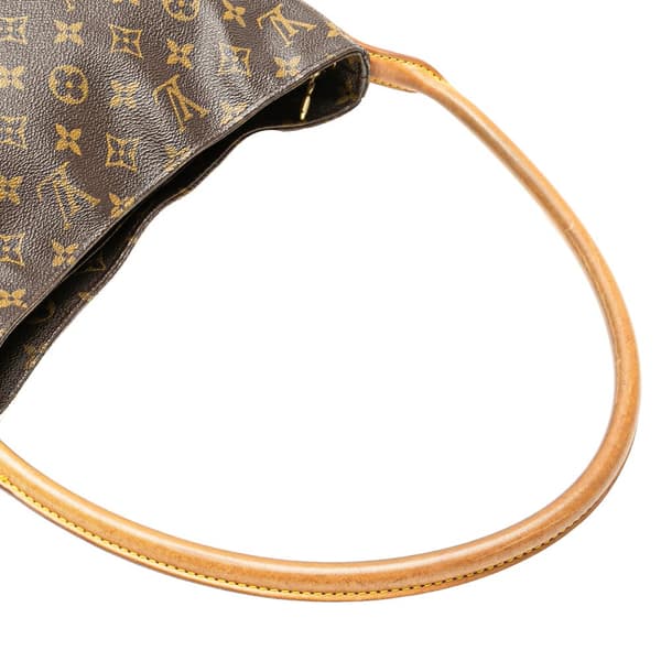 Pre-owned Louis Vuitton Monogram Looping GM Brown