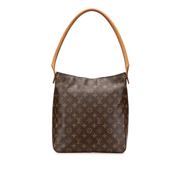 Pre-owned Louis Vuitton Monogram Looping GM Brown