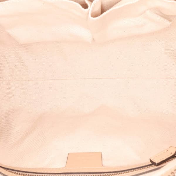 Pre-owned Gucci Small GG Metallic Canvas Scarlett Shoulder Bag Pink