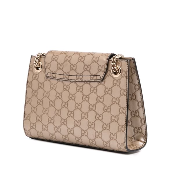 Pre-owned Gucci Small Guccissima Emily Shoulder Bag Gold