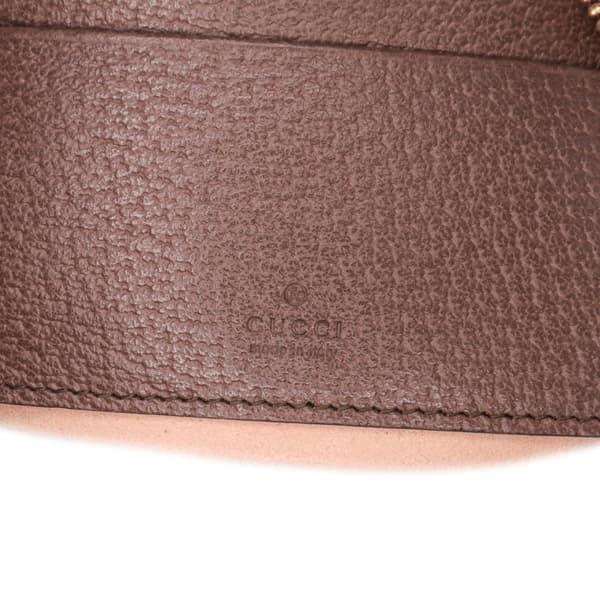 Pre-owned Gucci Mini GG Supreme Web Ophidia Shoulder Bag Brown
