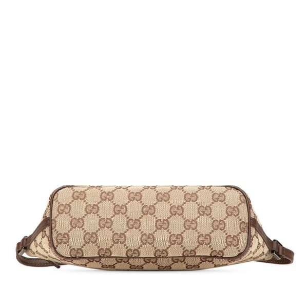 Pre-owned Gucci GG Canvas Boat Brown