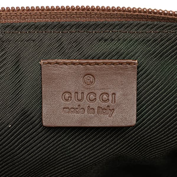 Pre-owned Gucci GG Canvas Boat Brown