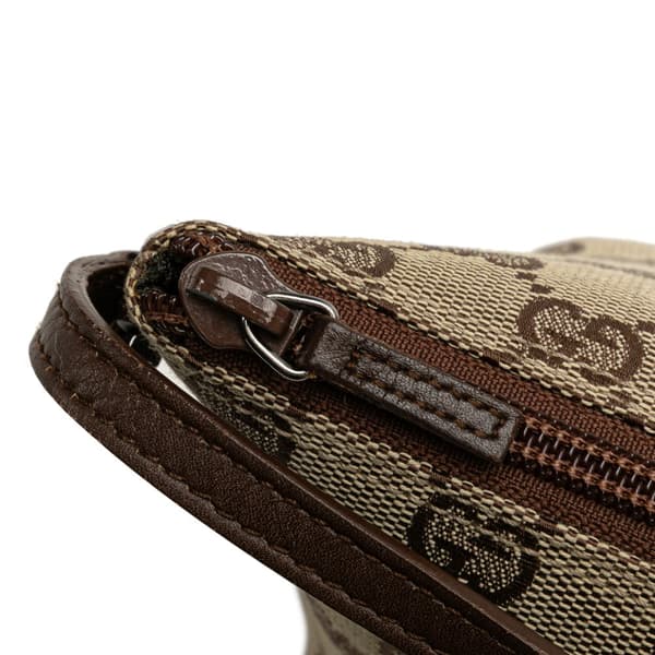 Pre-owned Gucci GG Canvas Boat Brown