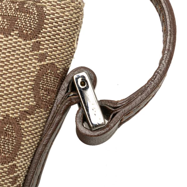 Pre-owned Gucci GG Canvas Boat Brown
