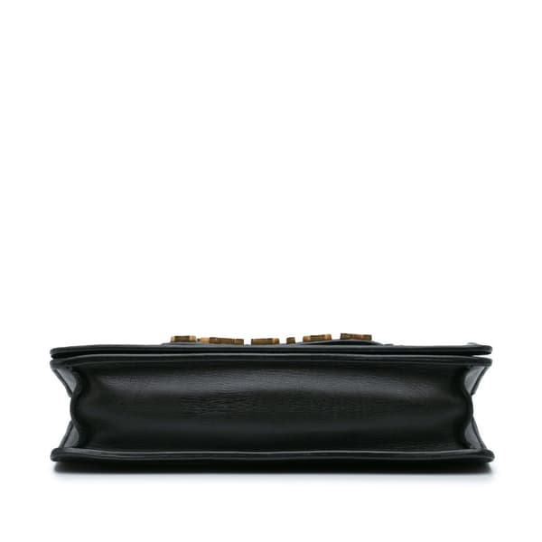 Pre-owned Dior Calfskin JAdior Chain Flap Black