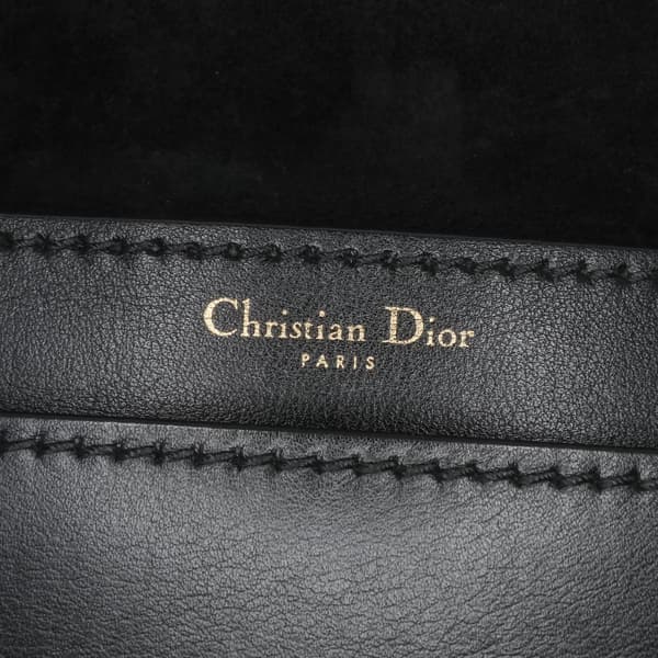Pre-owned Dior Calfskin JAdior Chain Flap Black