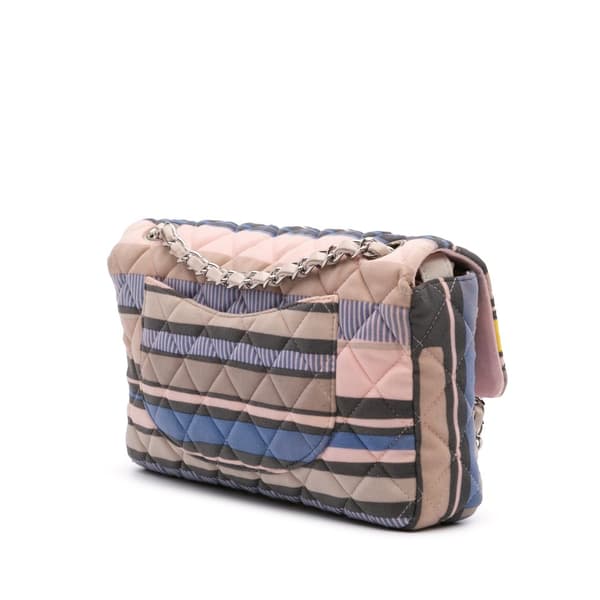 Pre-owned Chanel Small Quilted Jersey Ocean Drive Flap Pink