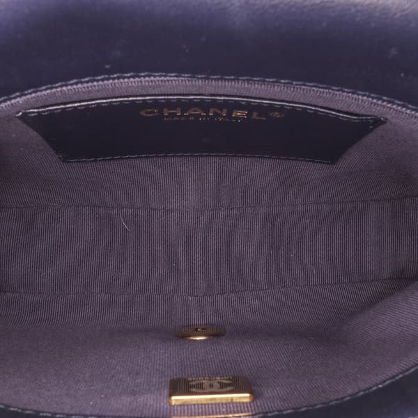 Pre-owned Chanel Small Quilted Lambskin Funky Town Flap Purple