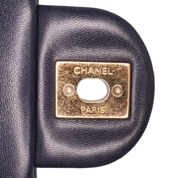 Pre-owned Chanel Small Quilted Lambskin Funky Town Flap Purple