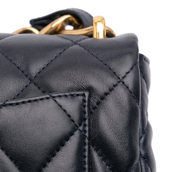Pre-owned Chanel Small Quilted Lambskin Funky Town Flap Purple