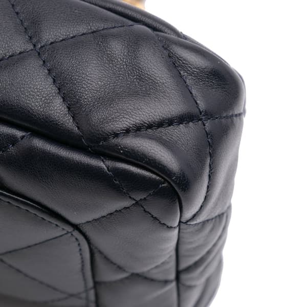 Pre-owned Chanel Small Quilted Lambskin Funky Town Flap Purple