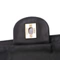 Miniatyrbild 9 av 10: Pre-owned Chanel Jumbo Chevron Iridescent Calfskin Surpique Flap Black
