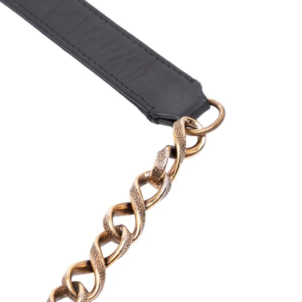 Pre-owned Chanel Jumbo Chevron Iridescent Calfskin Surpique Flap Black