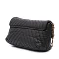 Miniatyrbild 2 av 10: Pre-owned Chanel Jumbo Chevron Iridescent Calfskin Surpique Flap Black