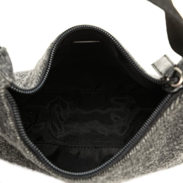 Pre-owned Prada Wool Shoulder Bag Gray